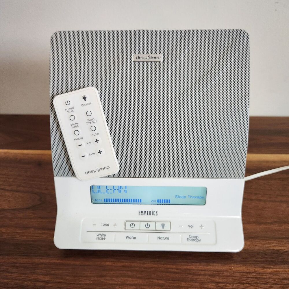 Homedics Deep Sleep Therapy Nature Ocean White Noise Sound Machine HDS-2000B